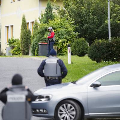 Hier hat sich der Mann verschanzt