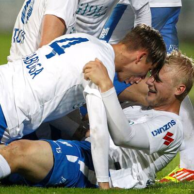 Grödig feiert den Meistertitel 