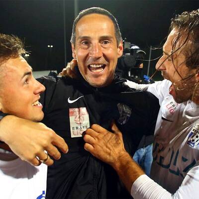 Grödig feiert den Meistertitel 