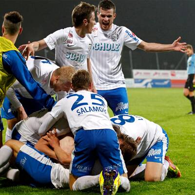 Grödig feiert den Meistertitel 