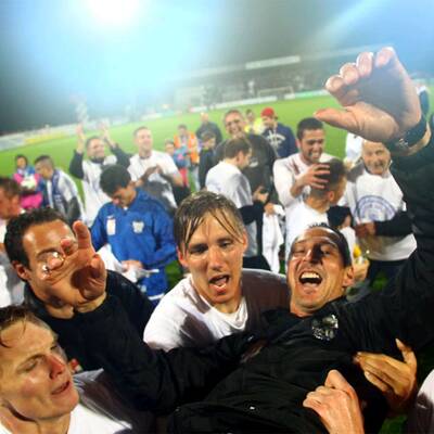 Grödig feiert den Meistertitel 