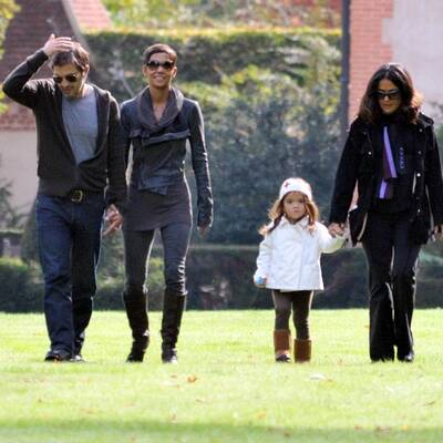 Olivier Martinez & Halle Berry: Spaziergang mit Salma Hayek & Valentina