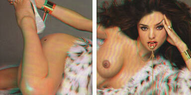 Heiße Miranda Kerr: Nackt und in 3D