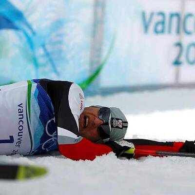 Berhard Gruber läuft das Rennen seines Lebens