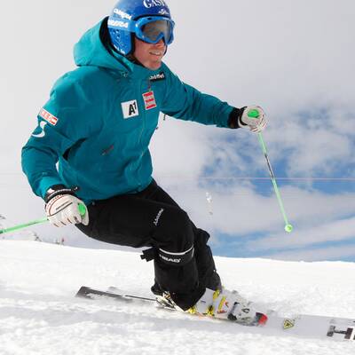 Grugger erstmals wieder auf Ski