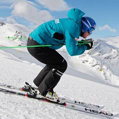 Grugger erstmals wieder auf Ski