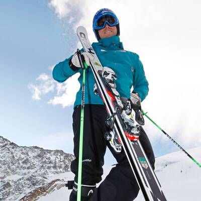 Grugger erstmals wieder auf Ski