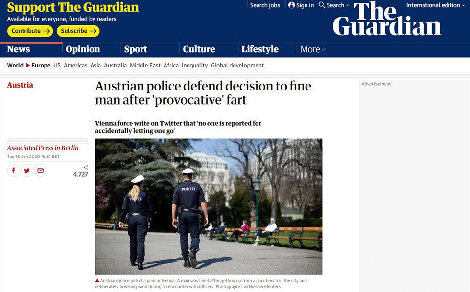 Ganze Welt berichtet über Austro-Furzer