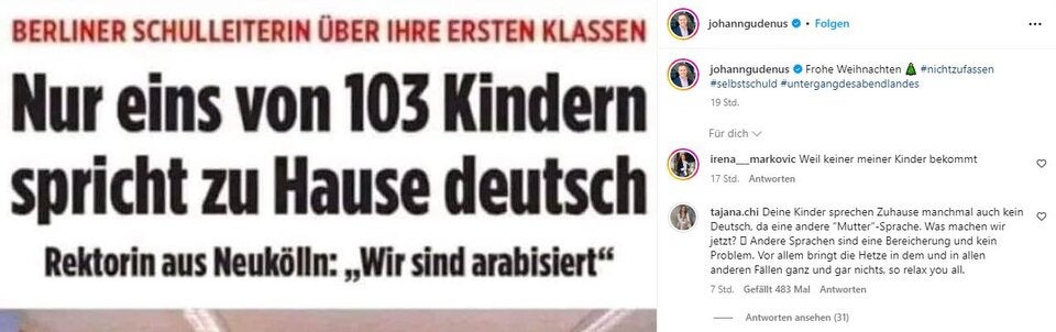 Tajana Gudenus ätzt gegen Ehemann Johann