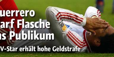 Guerrero bewarf Zuschauer