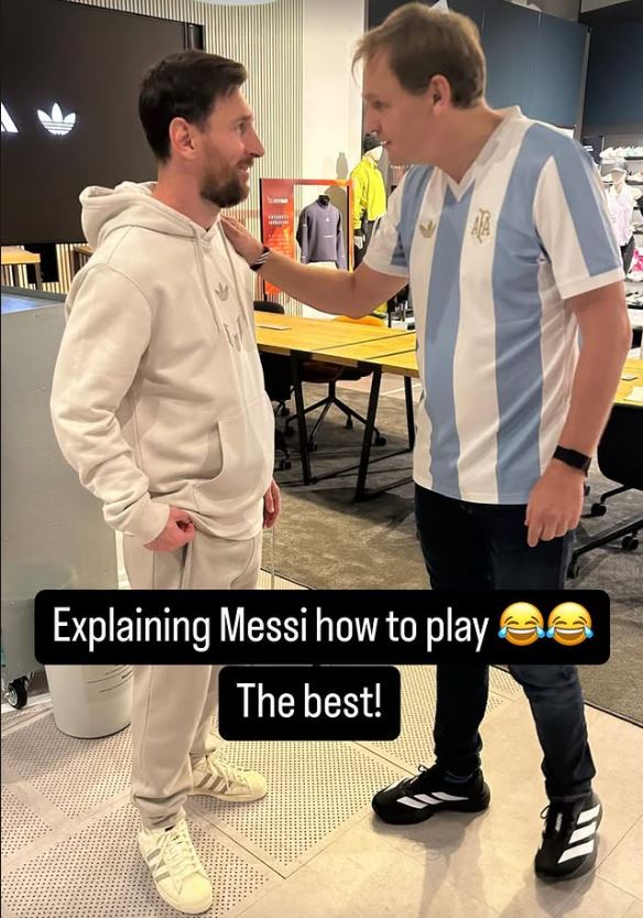 Lionel Messi und Björn Gulden