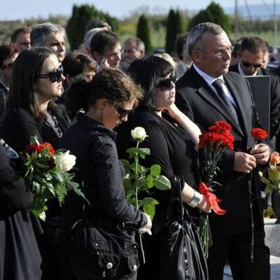 BK Gusenbauer am Grab