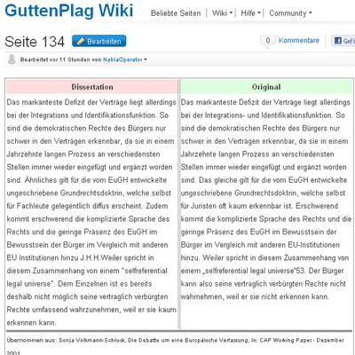Plagiatsvorwurf gegen Guttenberg