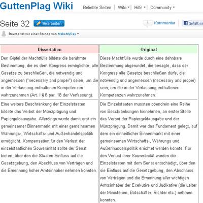 Plagiatsvorwurf gegen Guttenberg