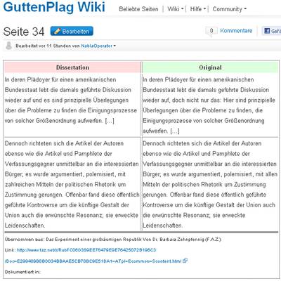 Plagiatsvorwurf gegen Guttenberg