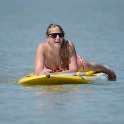 Sonnenhungrige in Podersdorf am See (Burgenland)