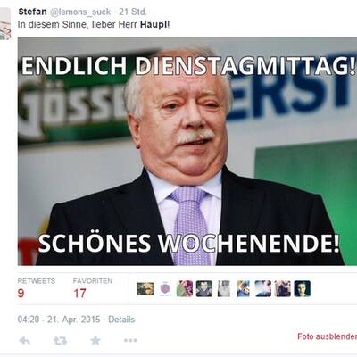 Die lustigsten Häupl-Memes