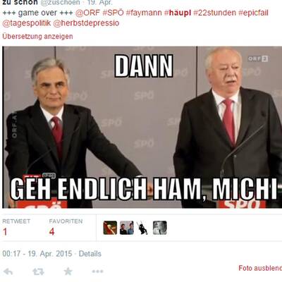 Die lustigsten Häupl-Memes