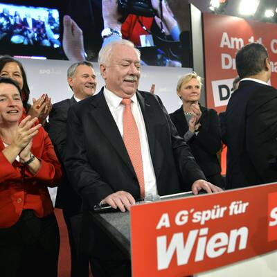 So feierte Michael Häupl den Wahlsieg