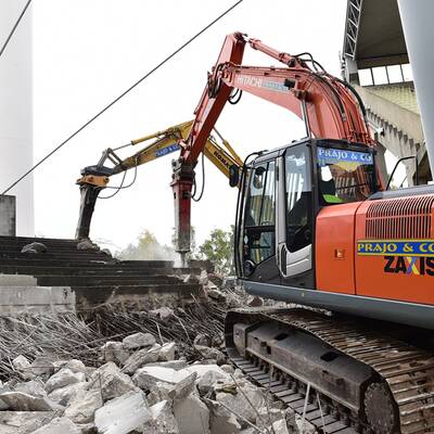 Hier wird das Hanappi-Stadion abgerissen