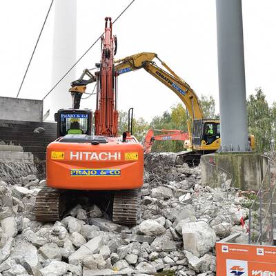 Hier wird das Hanappi-Stadion abgerissen