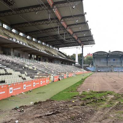 Hier wird das Hanappi-Stadion abgerissen
