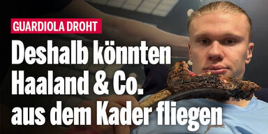 Guardiola droht: Deshalb könnten Haaland & Co. aus Kader fliegen