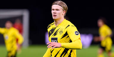 Haaland f&auml;llt mit Muskelfaserriss wochenlang aus