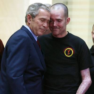 Bush besuchte Kriegsversehrte in San Antonio