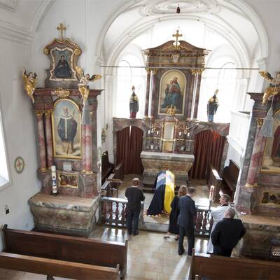 Hier wird Otto Habsburg aufgebahrt