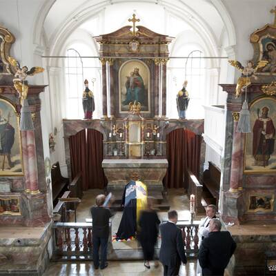 Hier wird Otto Habsburg aufgebahrt