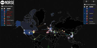 Website zeigt Hacker-Angriffe in Echtzeit