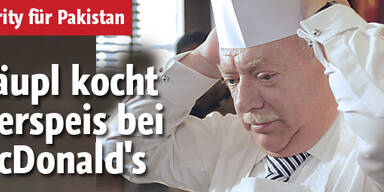 Häupl kocht Eierspeis bei McDonald's
