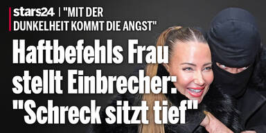 Haftbefehls Frau stellt Einbrecher: 