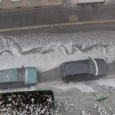 Heftiger Hagelschlag am Samstagabend in der Bundeshauptstadt