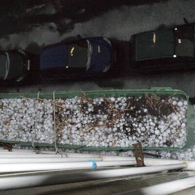 Heftiger Hagelschlag am Samstagabend in der Bundeshauptstadt