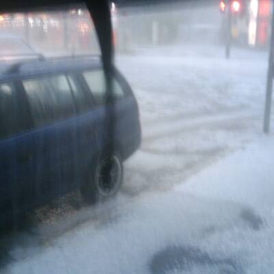 Heftiger Hagelschlag am Samstagabend in der Bundeshauptstadt