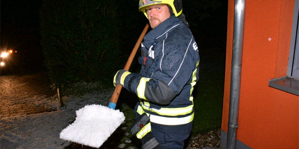 Überflutungen nach Unwetter in OÖ