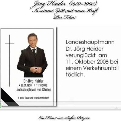 Petzner dreht Film über Jörg Haider