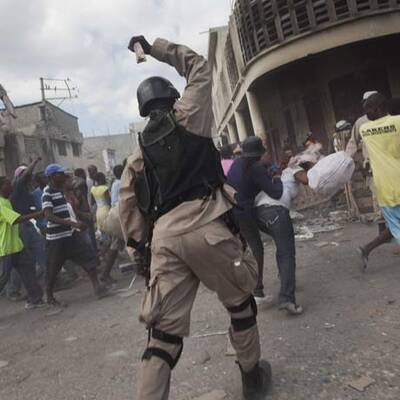 Chaos auf Haitis Straßen