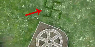 Mega-Hakenkreuz mit Google Maps entdeckt