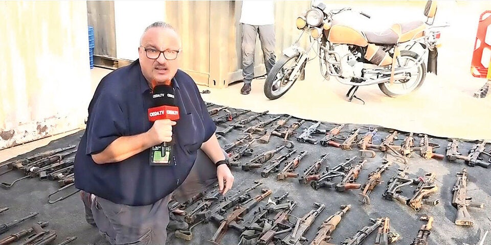 Geheimes Israel-Lager: OE24.TV zeigt die Waffen der Hamas