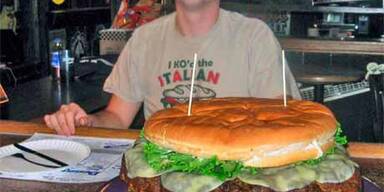 Amerikaner aß 6,8 Kilo-Hamburger