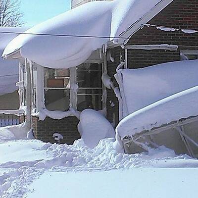 So viel Schnee liegt in Buffalo