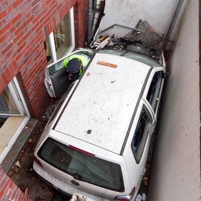 Kurioser Unfall in Hamburg