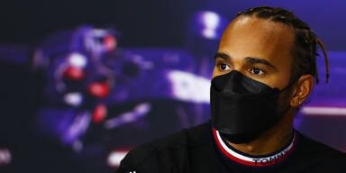 Lewis Hamilton mit Maske