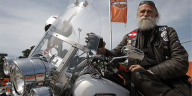 Erstes Harley-Davidson Treffen in Wien