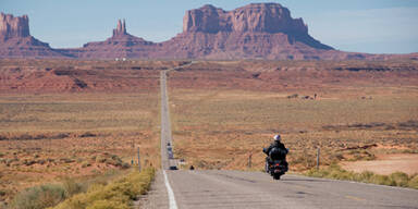 Mit der Harley auf dem Highway Number 1