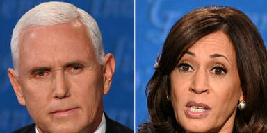 Pence und Harris bei debatte