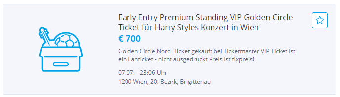 Wucherpreise: Harry Styles-Tickets um 700 Euro!